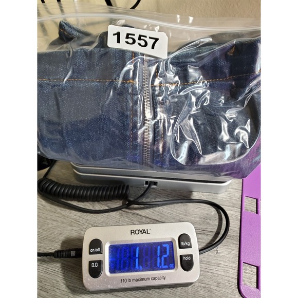 Venus Denim Jacket Womens Medium Blue Full Zip Bell Sleeves Stretch Western BOHO - Picture 15 of 15